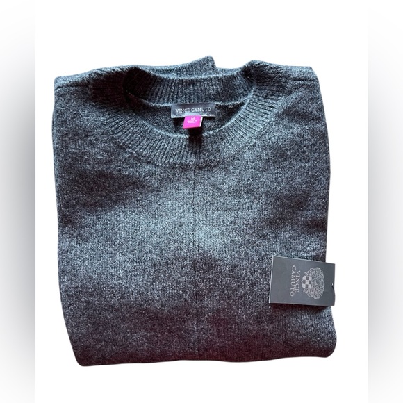 Vince Camuto Charcoal Crew Neck Sweater - Picture 4 of 6